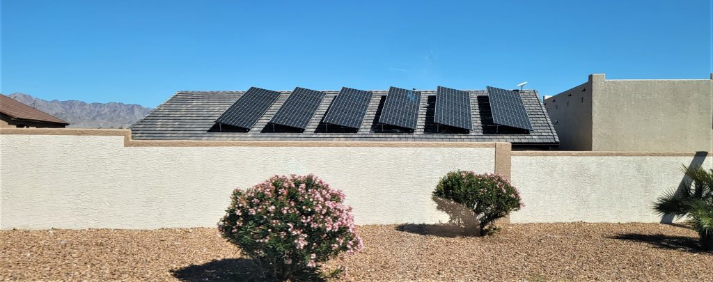 Solar-Panel, Photovoltaik Anlage auf Hausdach